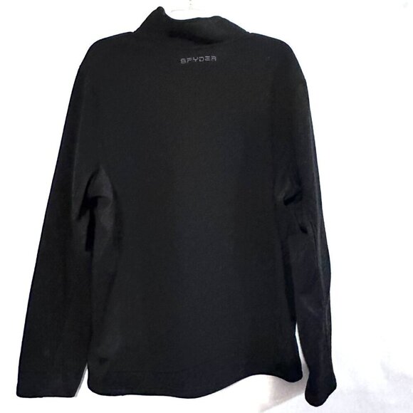 SPYDER Long Sleeve Zip Up Zipper Black Pullover Size XL Extra Large - Picture 6 of 7